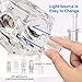 PRESDE Crystal Bathroom Vanity Light Fixtures 5 Light Bathroom Light Fixtures Over Mirror Modern LED Chrome Bath Lighting