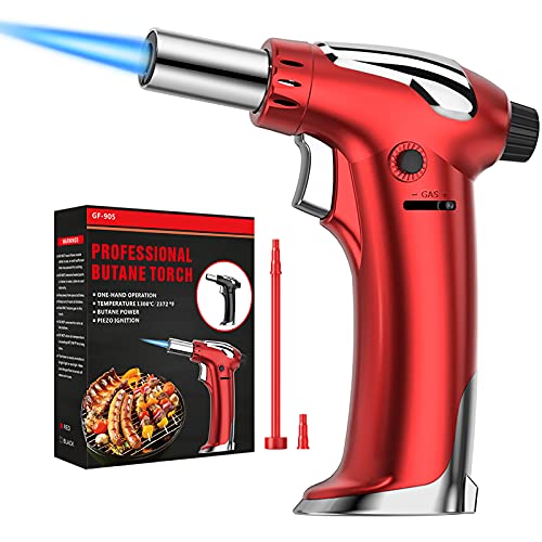 NANW Butane Torch, Refillable Kitchen Blow Torch Lighter Culinary