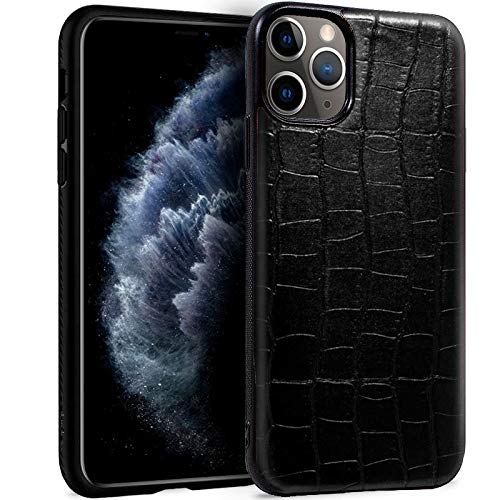 Cool Case for iPhone 11 Pro Leather Crocodile Black