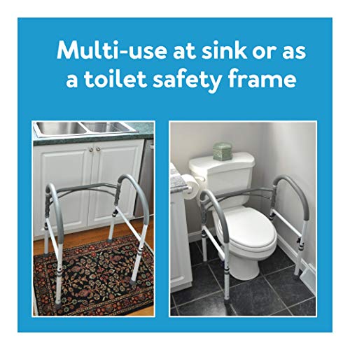 Carex Toilet Safety Rails Toilet Handles for Elderly and Handicap