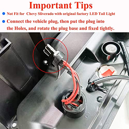 Tail Lights for 20142018 Chevy Silverado 1500 & 20152018 Chevy