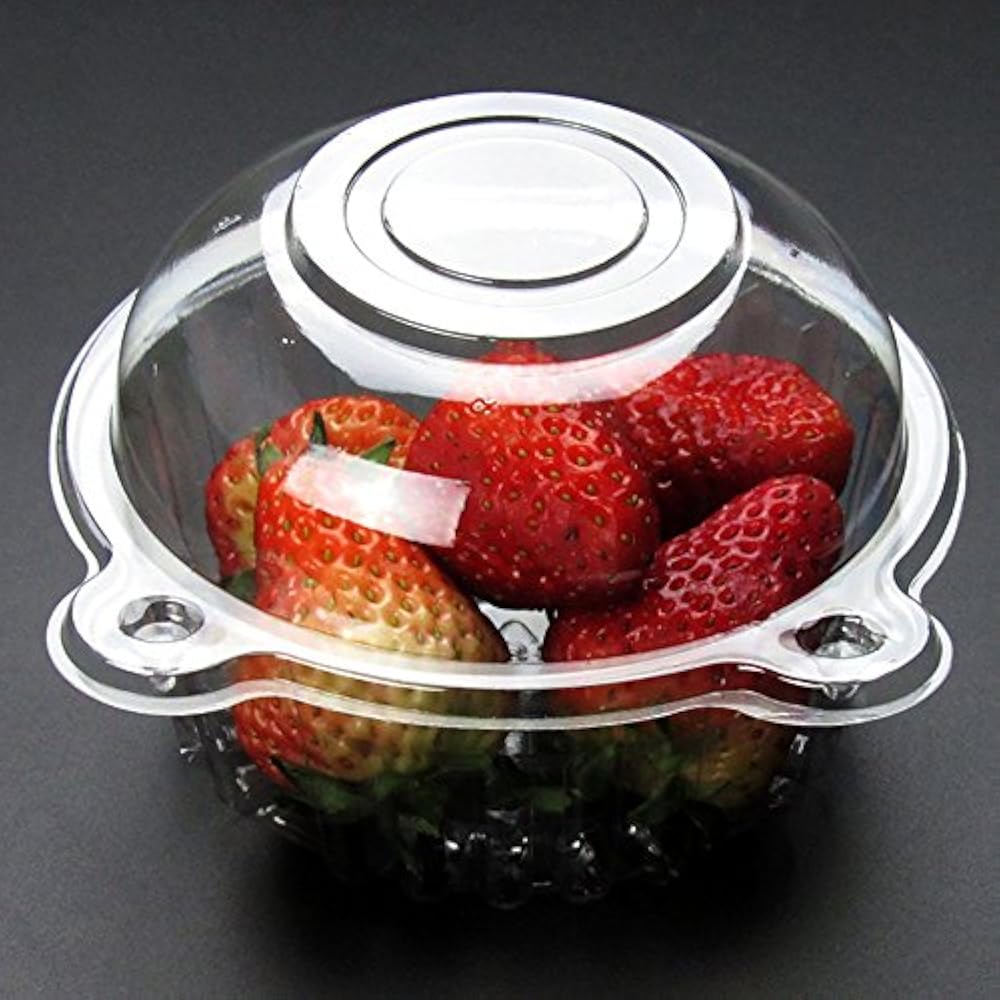 50 Plastic Single Individual Cupcake Containers Clear Dome ...