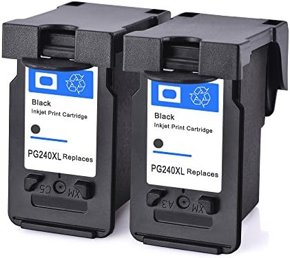 Remanufactured Canon PG-240 PG-240XL Black Ink Cartridges Compatible to MG3620 MG3520 MG4220 MG3220 MG2220 2 Pack
