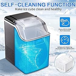 Kismile Nugget Ice Maker Countertop,Portable