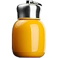 7oz/200ML Small Mini Vacuum Insulated Water Bottle Portable Leakproof Travel Mug Stainless Steel Cold and Hot Thermal Flask for Kids Children Women School Office Lunch Coffee Milk Tea (Orange red)