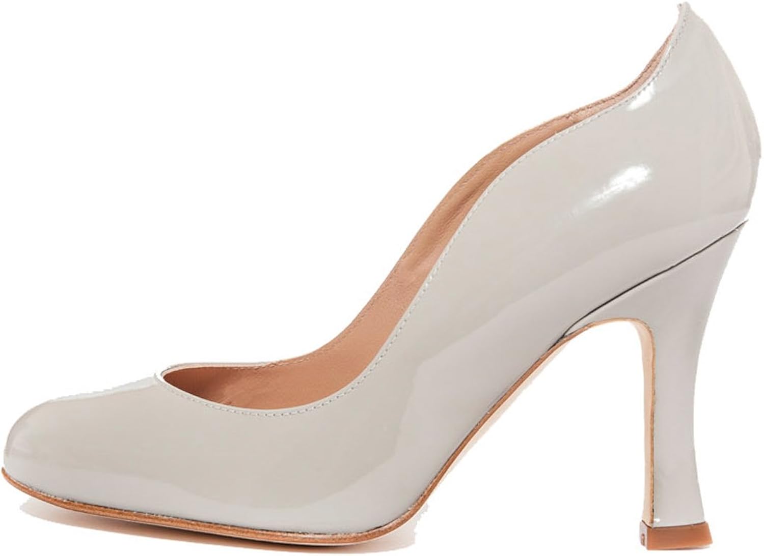 grey court shoes wide fit