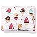 DriftAway 3 Piece Sweet Dream Reversible Quilt Set Ice Cream and Cupcake Pattern Multi Colors Prewashed Twin Soft Pink Hot Pink Aqua Chocolate Cream