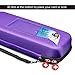 PROHAPI Hard Stethoscope Case, Large Stethoscope Carrying Case with ID Slot, Compatible with 3M Littmann/ADC/Omron/MDF Stethoscope Includes Mesh Pocket for Nurse Accessories (Purple)