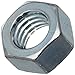 Small Parts Steel Hex Nut, Zinc Plated Finish, Class 8, JIS B1181, M10-1.25 Thread Size, 14 mm Width Across Flats, 8 mm Thick (Pack of 25)