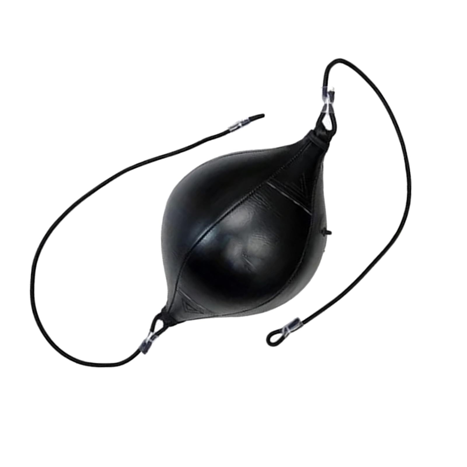 Double End Striking Ball Hanging PU Leather MMa Striking Ball Boxing Double End Bag Leather Double End Ball with Reinforced Elastic Rope for Home