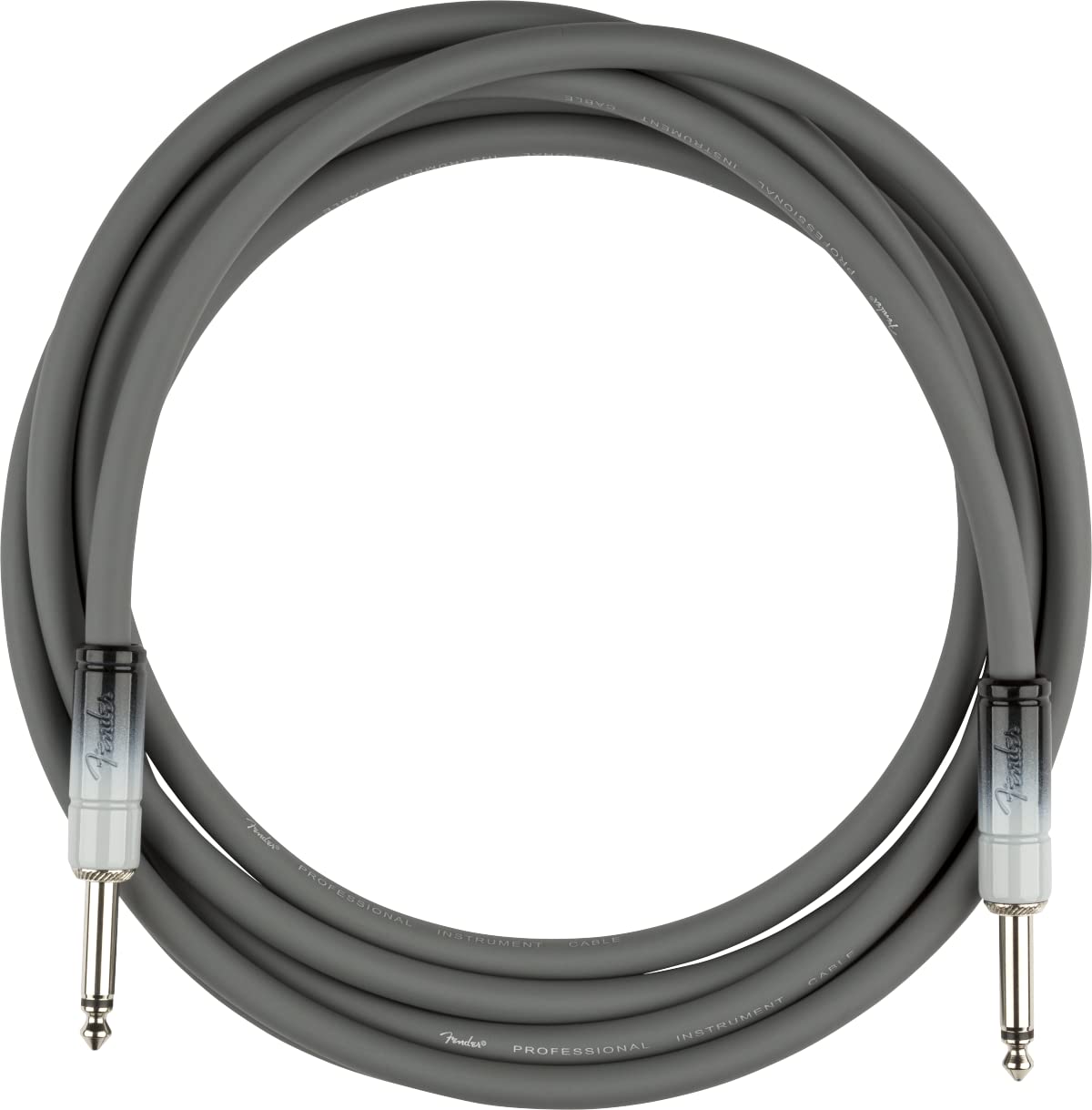 Fender Ombre Instrument Cable, Straight/Straight, Silver Smoke, 10ft