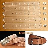KINGSO 5 pcs Acrylic Leather Craft Belt Billet Buckle Head End Templates Tool