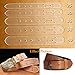 KINGSO 5 pcs Acrylic Leather Craft Belt Billet Buckle Head End Templates Tool