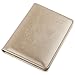 GDTK Leather Passport Holder Cover Case RFID Blocking Travel Wallet (Gold)