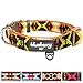 Blueberry Pet 2 Colors Soft & Comfy Southwestern Vintage Tribal Print Padded Adjustable Dog Collar, Extravagant Orange, Medium, Neck 14.5