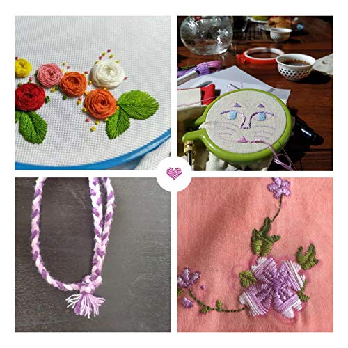 6 Embroidery+Floss+skeins+Crossstitch+Bracelets