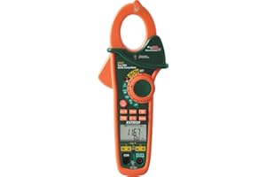 Extech EX623 True RMS 400A AC/DC Clamp Meter with Dual Type K, Infrared Thermometer and NCV