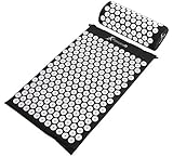 ProSource Acupressure Mat and Pillow Set for Back/Neck Pain Relief and Muscle Relaxation