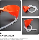 Milisten 2 Sets Auto Flex Funnel Extended Hose Oil Transfer Tool Cars view 7