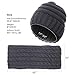 Winter Men Hat Scarf Set, Beanie Hat Neck Warmer for Women
