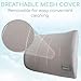 Xtra-Comfort Lumbar Support Cushion - Lower Back Pillow for Office Chair, Car, Men, Women, Gaming - Ergonomic Orthopedic Backrest Foam Roll and Adjustable Strap for Therapeutic Pain Relief