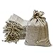 40 Pieces Burlap Bags with Drawstring, 5.4x3.7 inch Burlap Drawstring Gift Bag Jewelry Pouches for Wedding and Party Favors, DIY Craft, Presents, Christmas