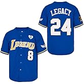 LEGEND 8 LEGACY24 Men's Legend 8 24 Movie Baseball Jersey Stitched