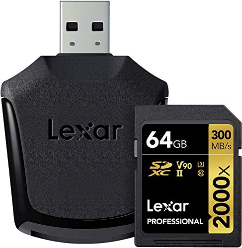 Lexar Professional 2000x 64GB SDXC UHS-II Card (LSD64GCBNA2000R)