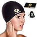 Vestoff 48 Hour Sales Today Premium Solid Silicone Swim Cap for Women Men Kids with Anti-Slipping Technology Odor-Free Easy To Use Flexible and Durable Black