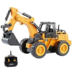 Top-Race-5-Channel-Fully-Functional-Remote-Control-Construction-Excavator-Truck-Kids-Size-Designed-for-Small-Hands Top Race 5 Channel excavator toy Fully Functional Remote Control Digger RC Tractor Remote Control Tractor Digger Toys…