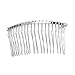 LOVEF 10 Pcs 20 Teeth Comb Silver Fancy DIY Metal Wire Hair Comb Clips Bridal/veil/crafts 3in by Velvet Bridal