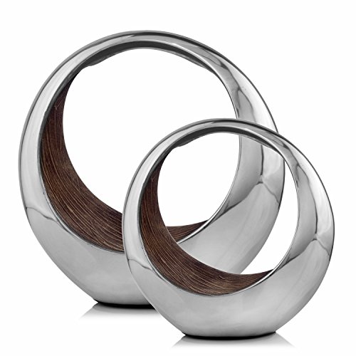 Modern Day Accents Anillo Ring 2-Tone Decorative Bowl, Large