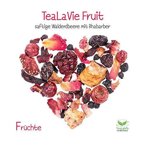 TeaLaVie - Kindertee ohne Zucker - Wald-Erdbeere Rhabarber (200g) TeaLaVie Fruit - Früchtetee lose – Bild 3