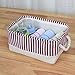 TcaFmac Fabric Storage Baskets, Decorative Rectangular Basket for Shelves,Storage Organizing Basket for Gifts Empty
