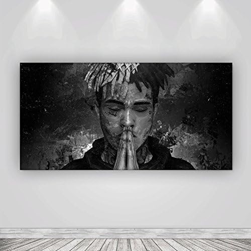 Xxxtentacion Canvas Print Wall Decor Xxxtentacion Pop Art Hip Hop Rapper Xxxtentacion Art Wall Decoration (20" x 40")