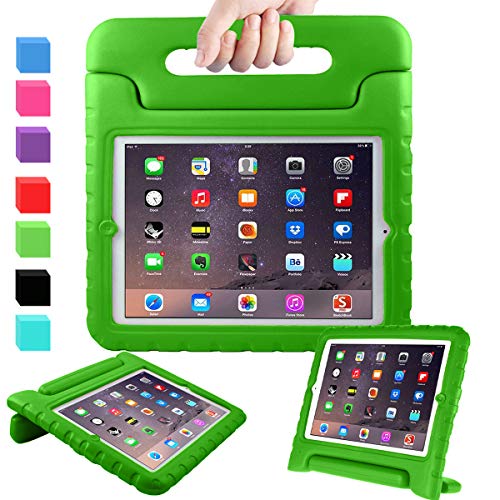 AVAWO Kids Case for 9.7" iPad 2 3 4 (Old Model) - Light Weight Shock Proof Convertible Handle Stand Kids Friendly for iPad 2, iPad 3rd Generation, iPad 4th Generation Tablet - Green