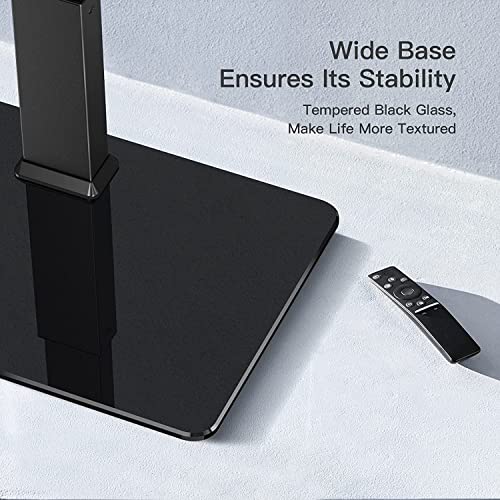 PERLESMITH Swivel TV Stand Universal Table Top TV Base for 37 to 65,70