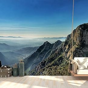 Wall Mural Magnificent Mountain View Removable Wallpaper Wall Sticker for Bedroom Living Room - 66x96 inches