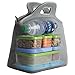 Neoprene Lunch Bag by GOPRENE | GREY | X-LARGE | Insulated Reusable Gourmet Lunch Tote Bags For Women Men Kids With Zipper | Utensil Pocket | 14 x 13 x 6.5 inches