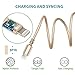 Lightning Cable, OYWIN 3PACK (6FT) Nylon Braided Charging Cable Cord Lightning to USB Cable Charger Compatible with iPhone X/8/7/6s/6/Plus/5SE/5s/5c/5, iPad, iPod and More (Gold)