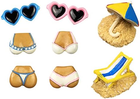 DIYBOTTLE Set of 8 Refrigerator Magnets Beach Decor, Fridge Magnets Funny, Photo Magnets Strong, Bikini Refrigerator Magnets for Adults
