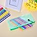 Hestya 10 Pieces Zipper File Pouch Grid Document Bag Multipurpose Storage Pouch Bags for Offices Supplies Travel Accessories, 5 Colors