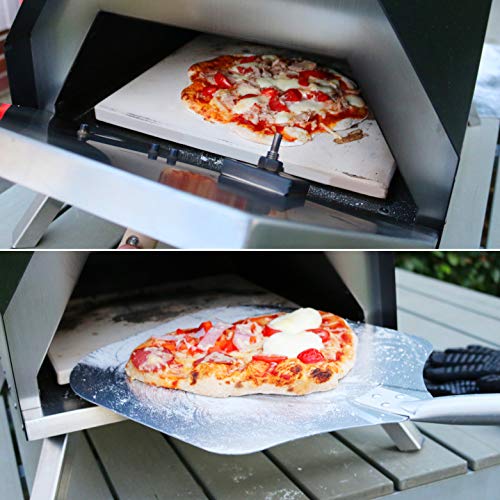 bremermann Pizzaoven incl. pizzasteen 30x2x30 cm // voor briketten, kolen, pellets - Afbeelding 5