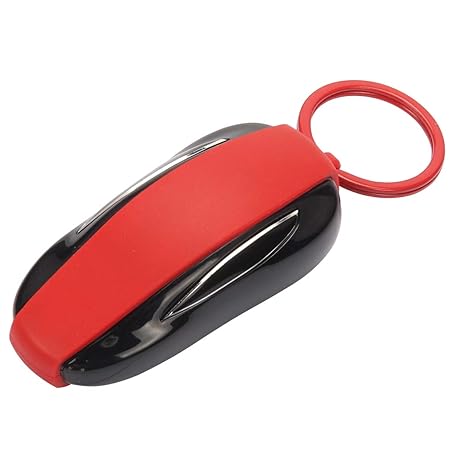 Deculo Key Fob Cover For Tesla Model X Silicone Car Key Cover Shell Protector Case Holder For Tesla X Accessories Red Model X