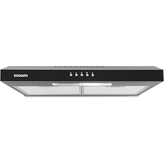 Novo Depurador Slim 60cm 3 Vel. Preto 220V - SUGGAR - DPS162PT
