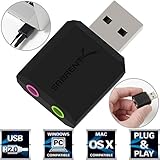 Sabrent USB External Stereo Sound Adapter for Windows and Mac. Plug and play No drivers Needed. (AU-MMSA) (Personal Computers)