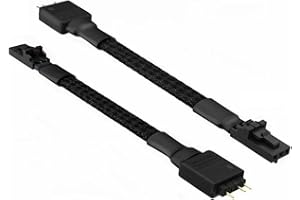 Corsair RGB to 3-pin Standard ARGB 5V Male Adapter Cable Compatible with The Lighting Node Pro/Commander Pro