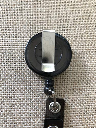 Coffee Lovers Nurse Retractable ID Badge Holder - Badge Reel Clip - Your Choice - Thumbnail 6