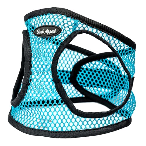 Bark Appeal Teal Netted Step-in Dog Harness XXL