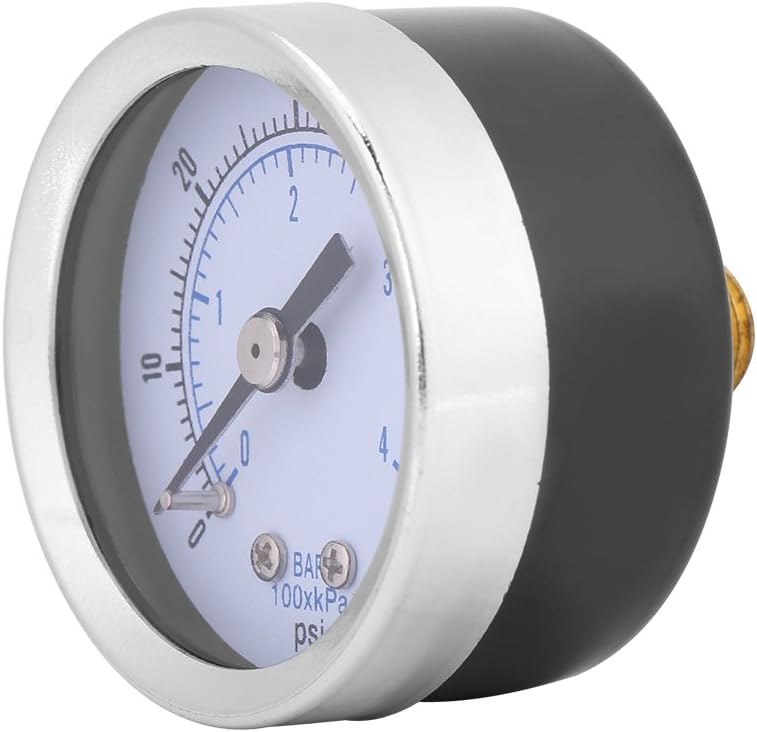Manometro 0-10 Bar 1/4 NPT | Per Acqua, Olio, Aria | Alta Precisione | Montaggio Laterale